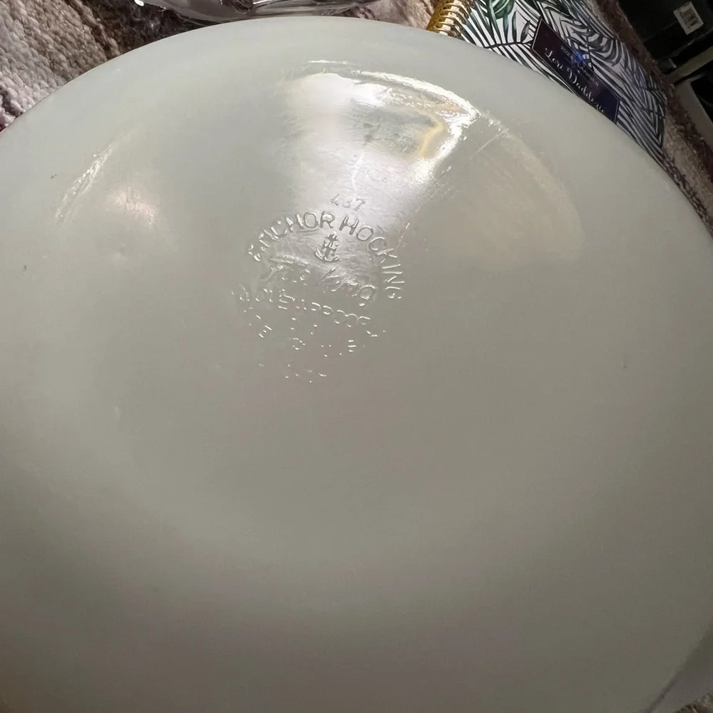 Vintage fire king casserole dish